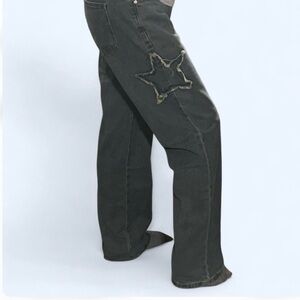 Angel Kiss Blue Jeans With Star Accents  Size 5